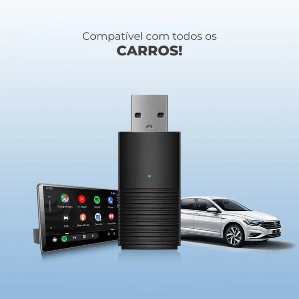 Adaptador Sem fio CarPlay/Android Auto para Multimídia - GuzerWirePlay™ 0284 Minha loja 