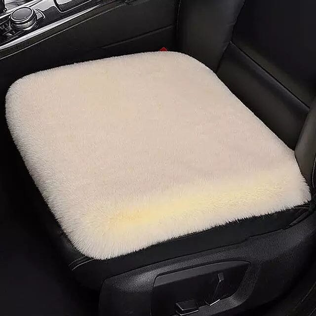 Almofada Para Carro Pelúcia Sintética automotivo 24 Guzer Racing Bege 1 Unidade 