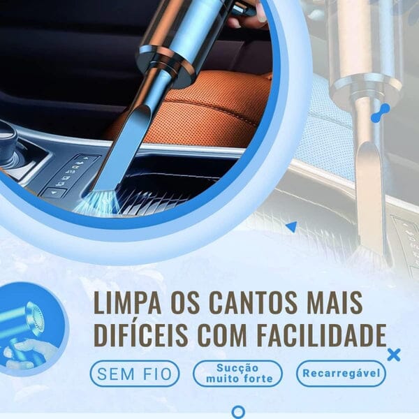 Aspirador De Pó Portátil Para Carro [ULTRA POTENTE] Acessorios para Carro Minha loja 