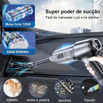 Aspirador De Pó Portátil Para Carro [ULTRA POTENTE] Acessorios para Carro Minha loja 