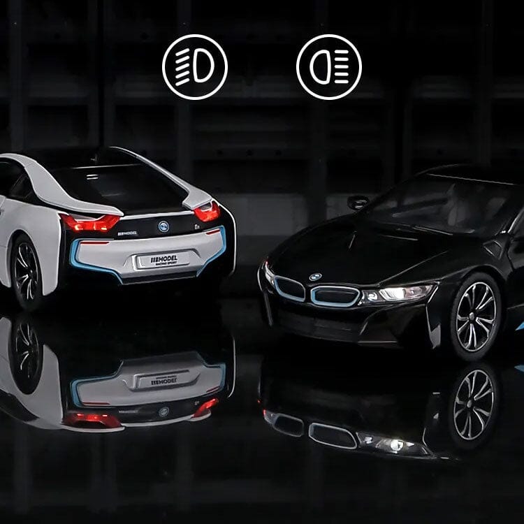 BMW I8 (Escala 1:22) Maxi-Miniatura de BMW I8 (Escala 1:24) Guzer Racing 