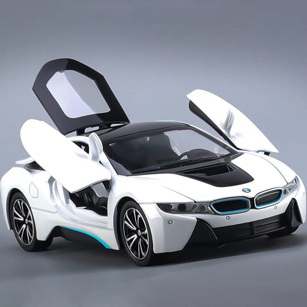 BMW I8 (Escala 1:22) Maxi-Miniatura de BMW I8 (Escala 1:24) Guzer Racing 