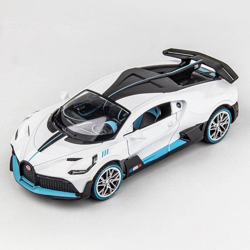 Bugatti Divo em Metal (Escala 1:24) Maxi-Miniatura Bugatti Divo em Metal (Escala 1:24) Guzer Racing Branco 