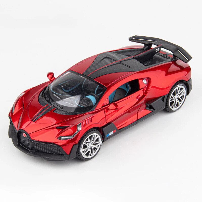 Bugatti Divo em Metal (Escala 1:24) Maxi-Miniatura Bugatti Divo em Metal (Escala 1:24) Guzer Racing Vermelho 