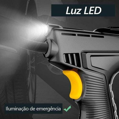 Calibrador de Pneus Digital + 3 Bicos Diferentes - AirPistol automotivo 15 Guzer Racing 