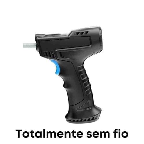 Calibrador de Pneus Digital + 3 Bicos Diferentes - AirPistol automotivo 15 Guzer Racing Sem Fio 