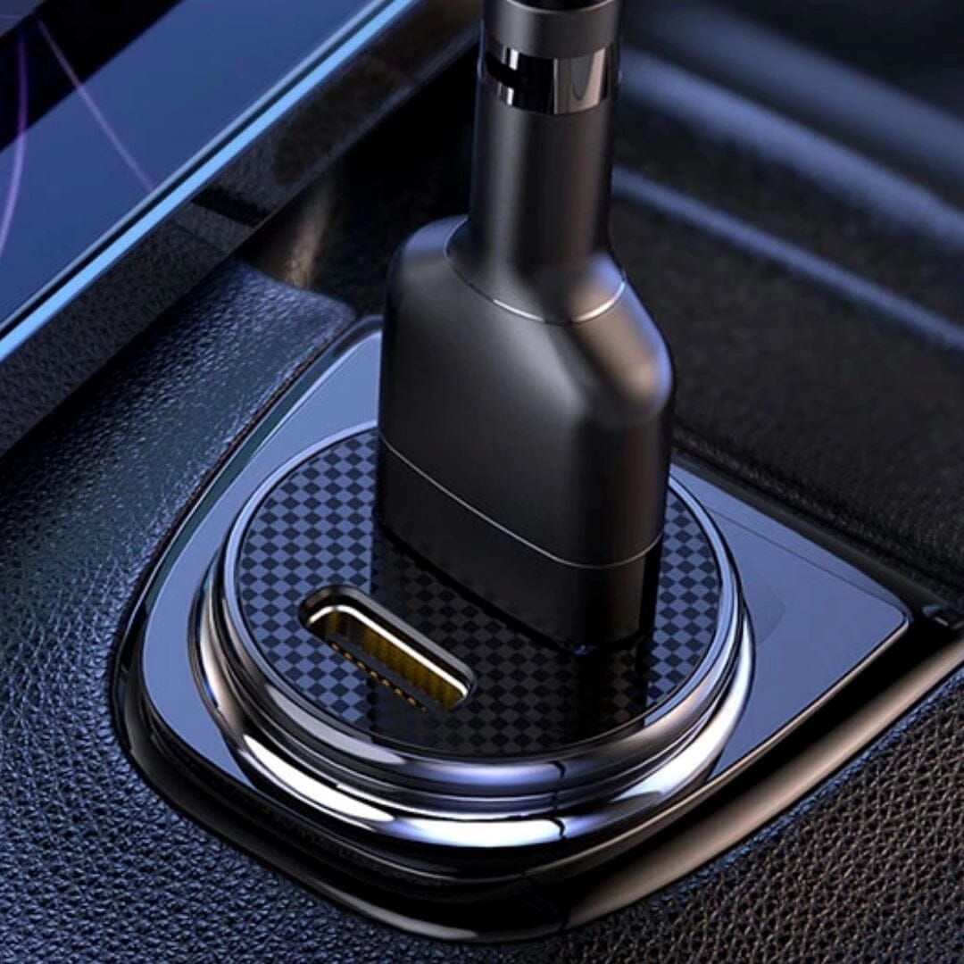 Carregador Veicular Ultra Rápido - Com 2 Portas USB Carregador Veicular Ultra Rápido - Com 2 Portas USB Guzer Racing 