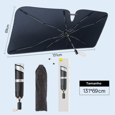 Cobertura para Para-brisa de Carro 0 Minha loja 131 x 69cm 