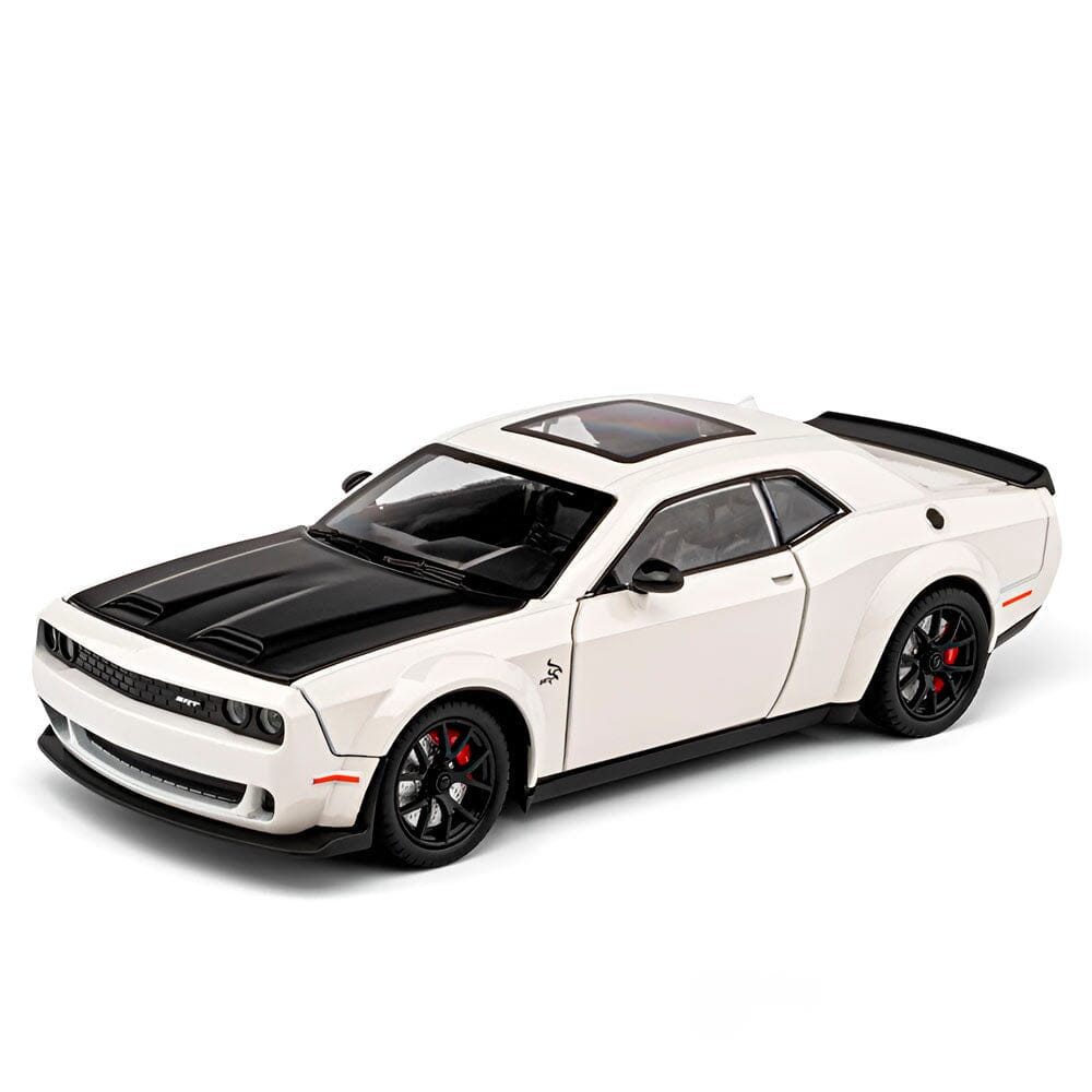 Dodge Challenger SRT Hellcat 1:24 Dodge Challenger SRT Hellcat 1:24 Guzer Racing Branco 