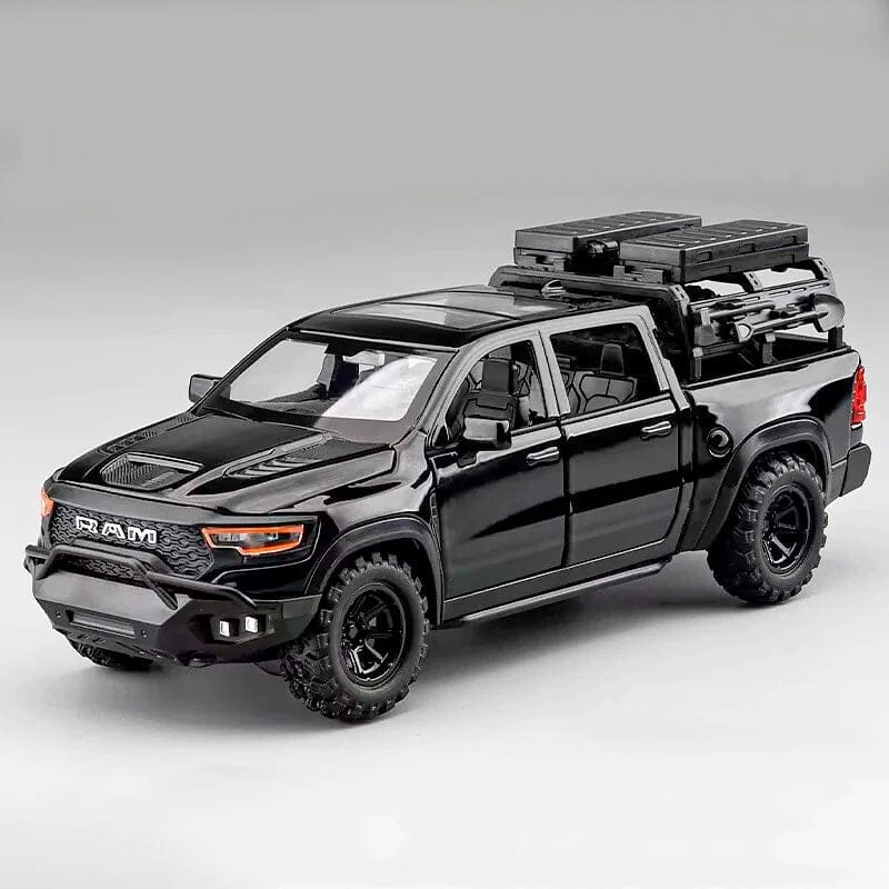 Dodge RAM 1000 TRX em Escala 1:32 Dodge RAM 1000 TRX em Escala 1:32 Guzer Racing Preto 