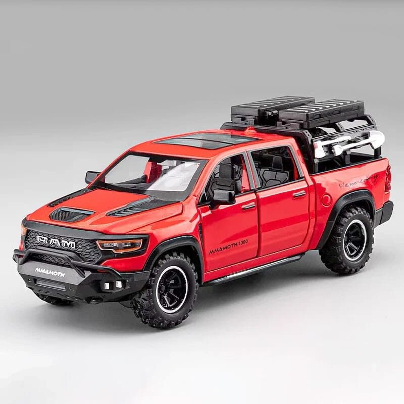 Dodge RAM 1000 TRX em Escala 1:32 Dodge RAM 1000 TRX em Escala 1:32 Guzer Racing Vermelho 