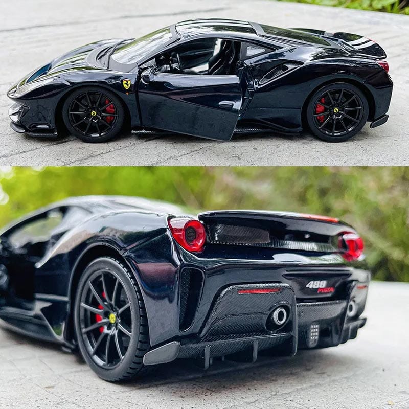 Ferrari 488 Pista em Escala 1:24 Ferrari 488 Pista Escala 1:24 Guzer Racing 