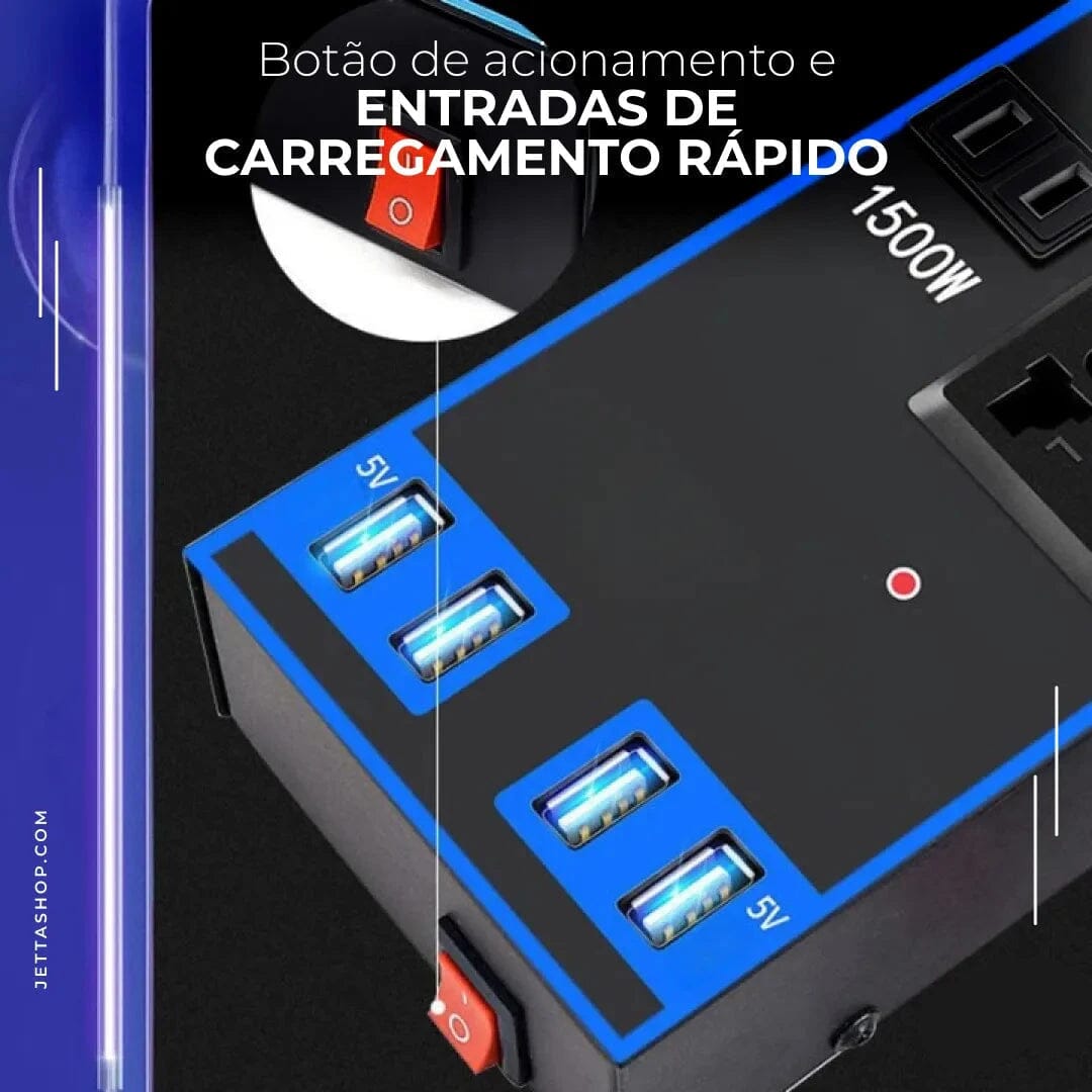Inversor de Potência para Acendedor de Cigarro Automotivo Multiuso - GuzerInverter™ 0261 Minha loja 
