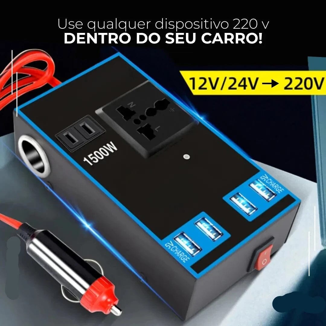 Inversor de Potência para Acendedor de Cigarro Automotivo Multiuso - GuzerInverter™ 0261 Minha loja 