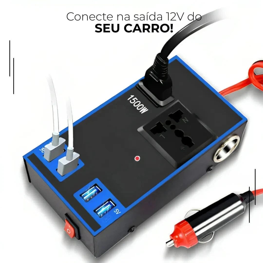 Inversor de Potência para Acendedor de Cigarro Automotivo Multiuso - GuzerInverter™ 0261 Minha loja 