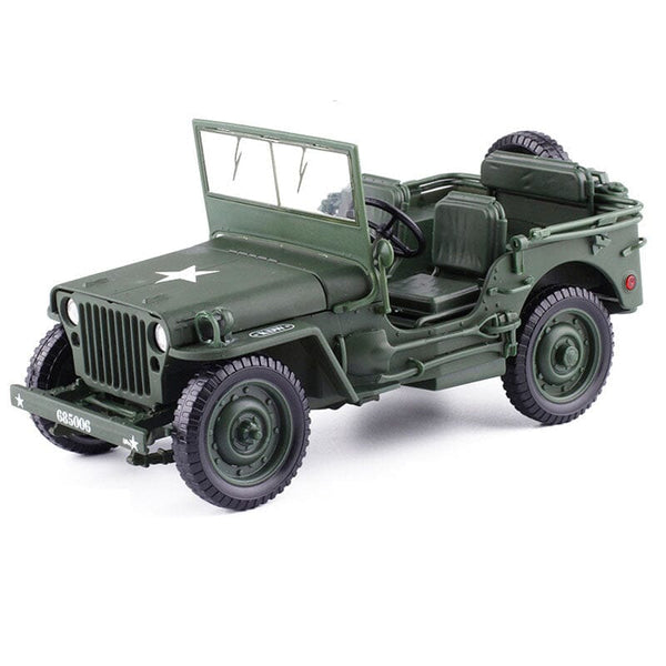 Jeep Willys MB 1941 (Escala 1:18) Super-Miniatura de Jeep Willys MB 1941 (Escala 1:18) Guzer Racing 