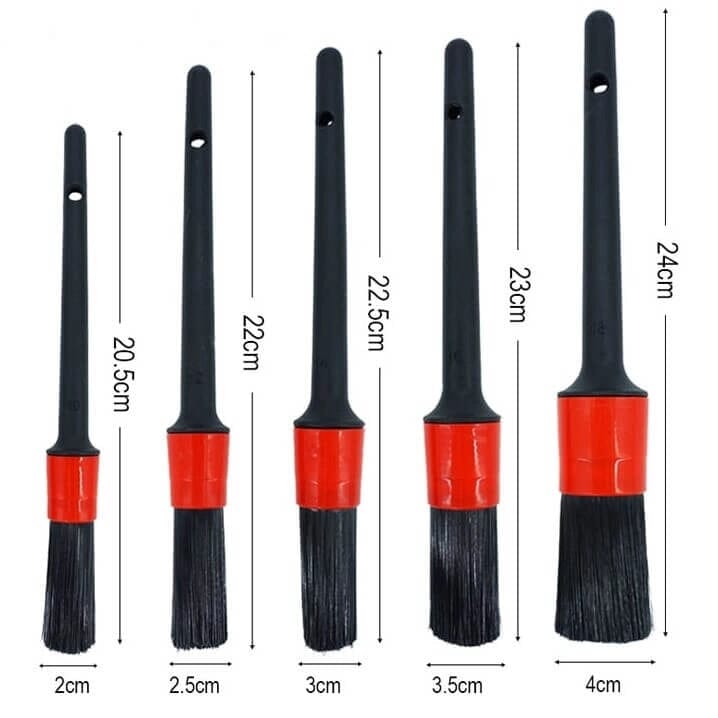 Kit Escovas para Higienização Automotiva Profissional Kit Escovas para Higienização Automotiva Profissional Guzer Racing 