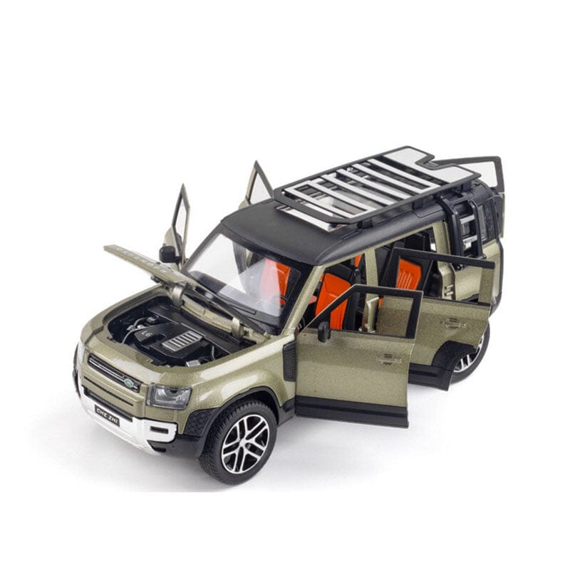 Land Rover Defender Maxi-Miniatura de Land Rover Defender Guzer Racing Musgo 