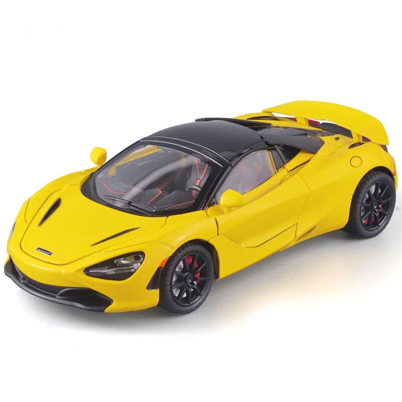 McLaren 720S (Escala 1:24) Maxi-Miniatura de McLaren 720S (Escala 1:24) Guzer Racing Amarelo 