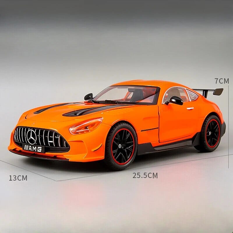 Mercedes GT3 AMG Maxi-Miniatura de Mercedes GT3 AMG (Escala 1:18) Guzer Racing Laranja 