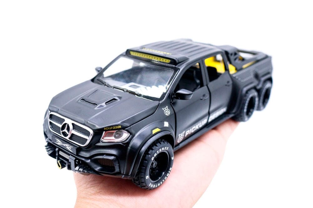 Mercedes X-Class Custom 6x6 em Escala 1:28 Mercedes X-Class Custom 6x6 em Escala 1:24 Guzer Racing 