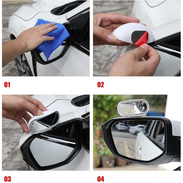 Mini Espelho Retrovisor Universal Ajustável 360° Ponto Cego 0 Minha loja 