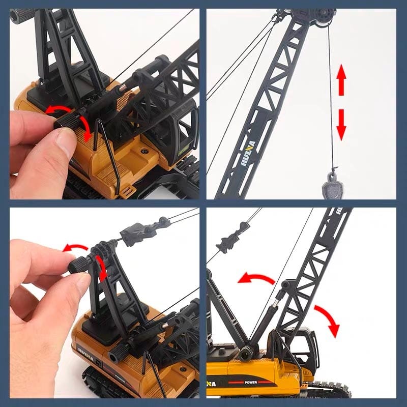 Miniatura de Guindaste em Metal HUINA Miniatura de Guindaste em Metal HUINA Guzer Racing 