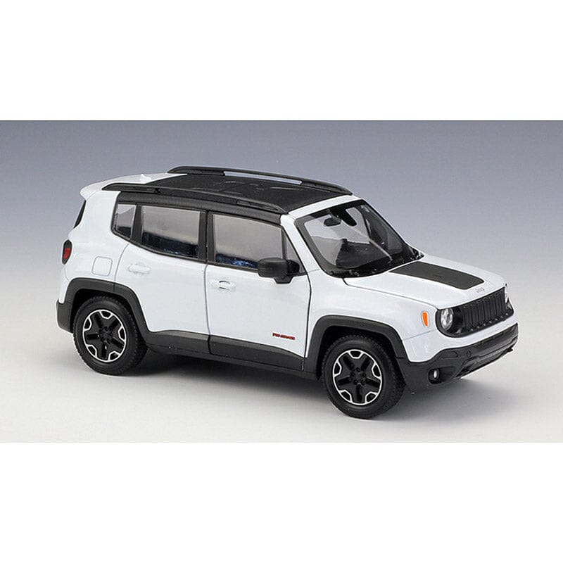 Miniatura de Jeep Renegade Miniatura de Jeep Renegade (Escala 1:24) Guzer Racing Branco 