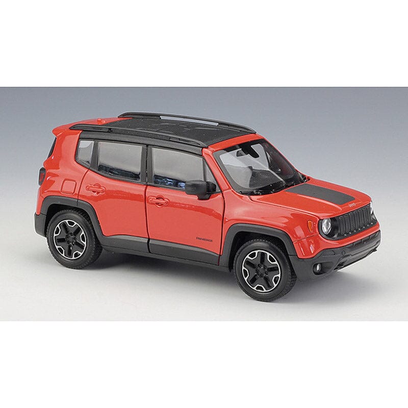 Miniatura de Jeep Renegade Miniatura de Jeep Renegade (Escala 1:24) Guzer Racing Vermelho 