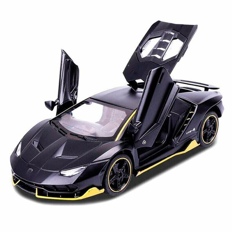 Miniatura de Lamborghini LP770-4 em Metal (Escala 1:32) Miniatura de Lamborghini LP770-4 em Metal (Escala 1:32) Guzer Racing Preto Fosco 