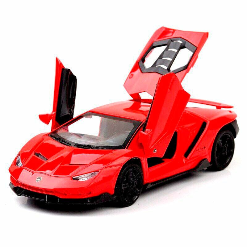 Miniatura de Lamborghini LP770-4 em Metal (Escala 1:32) Miniatura de Lamborghini LP770-4 em Metal (Escala 1:32) Guzer Racing Vermelho 