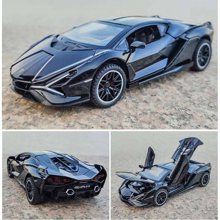 Miniatura de Lamborghini Sián em Metal (Escala 1:32) Miniatura de Lamborghini Sián em Metal (Escala 1:32) Guzer Racing 