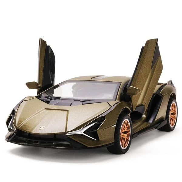 Miniatura de Lamborghini Sián em Metal (Escala 1:32) Miniatura de Lamborghini Sián em Metal (Escala 1:32) Guzer Racing 