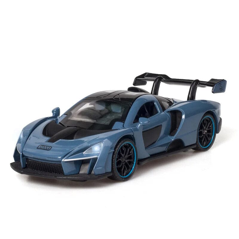 Miniatura de McLaren Senna em Metal Miniatura de McLaren Senna em Metal (Escala 1:32) Guzer Racing Azul 