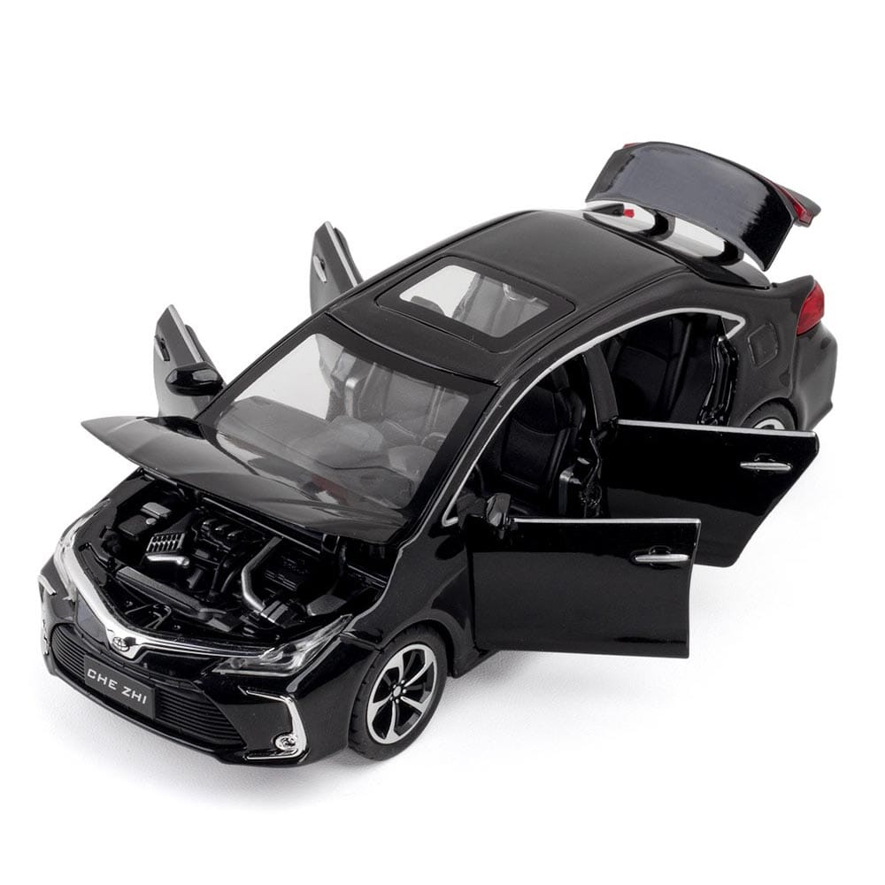 Miniatura de Toyota Corolla Miniatura de Toyota Corolla Guzer Racing Preto 