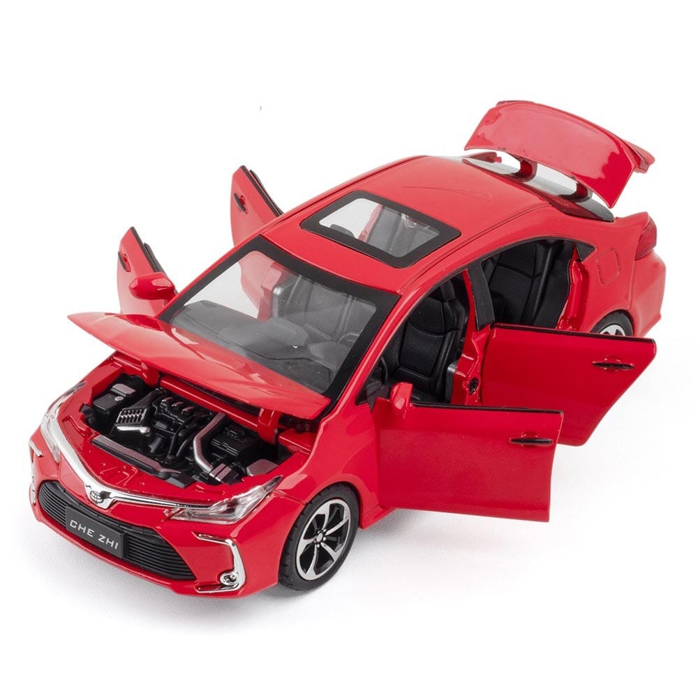 Miniatura de Toyota Corolla Miniatura de Toyota Corolla Guzer Racing Vermelho 