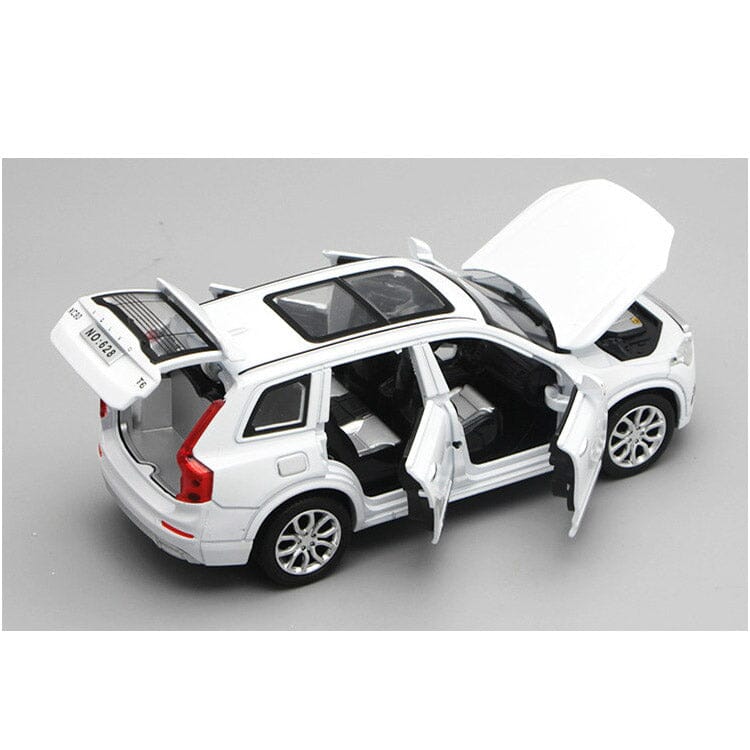 Miniatura de Volvo XC90 em Metal com Som, Luz e Fricção Miniatura de Volvo XC90 em Metal Guzer Racing 