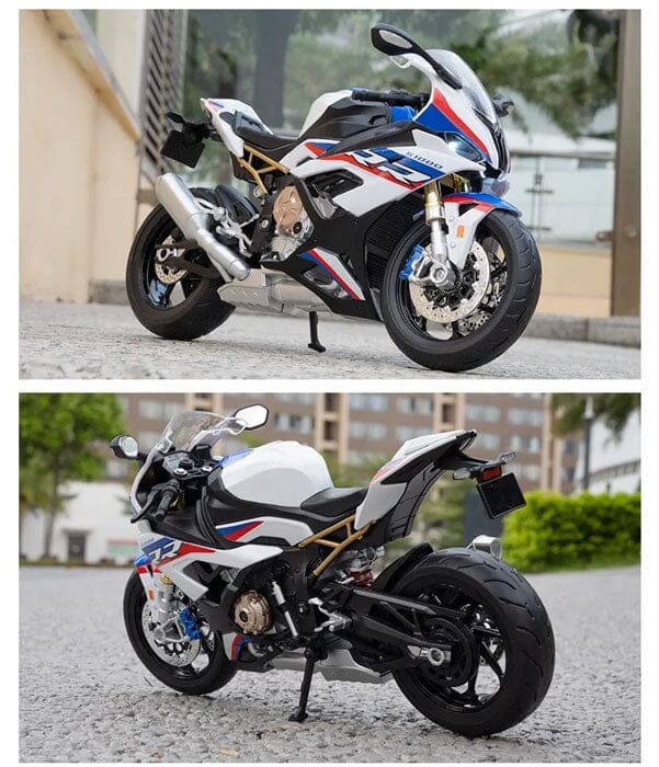 Miniatura Gigante de Moto BMW S1000RR em Metal Miniatura Gigante de Moto BMW S1000RR em Metal Guzer Racing 