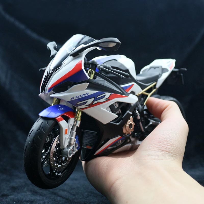 Miniatura Gigante de Moto BMW S1000RR em Metal Miniatura Gigante de Moto BMW S1000RR em Metal Guzer Racing 