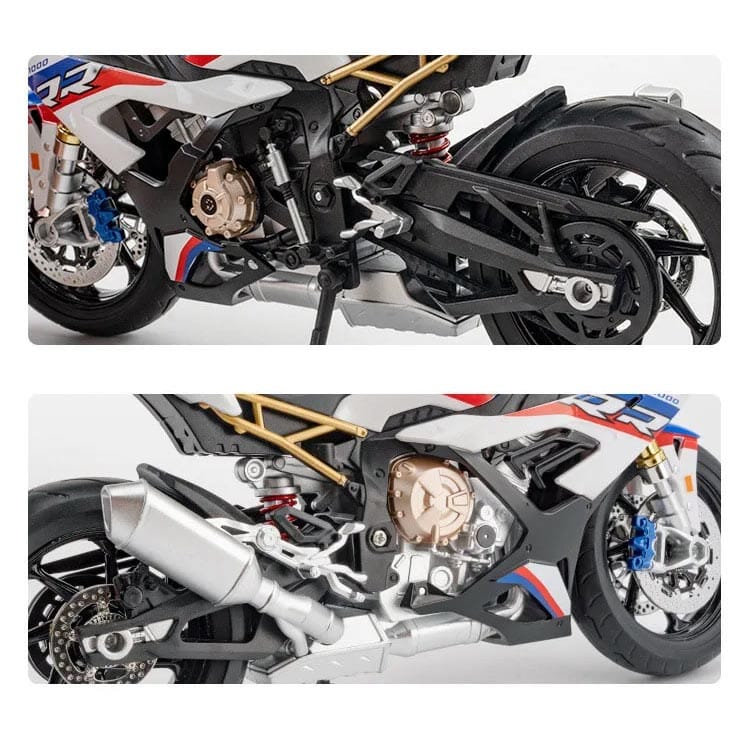 Miniatura Gigante de Moto BMW S1000RR em Metal Miniatura Gigante de Moto BMW S1000RR em Metal Guzer Racing 