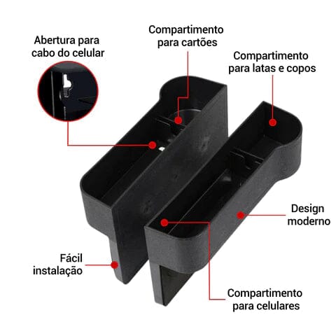 Organizador Compacto e Multifuncional para Carros automotivo 25 Guzer Racing 