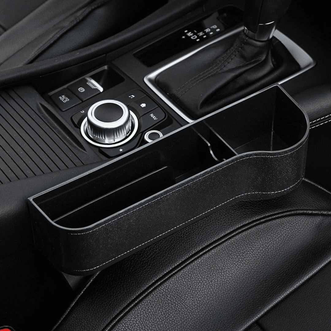 Organizador Compacto e Multifuncional para Carros automotivo 25 Guzer Racing Preto - Lado Direito 