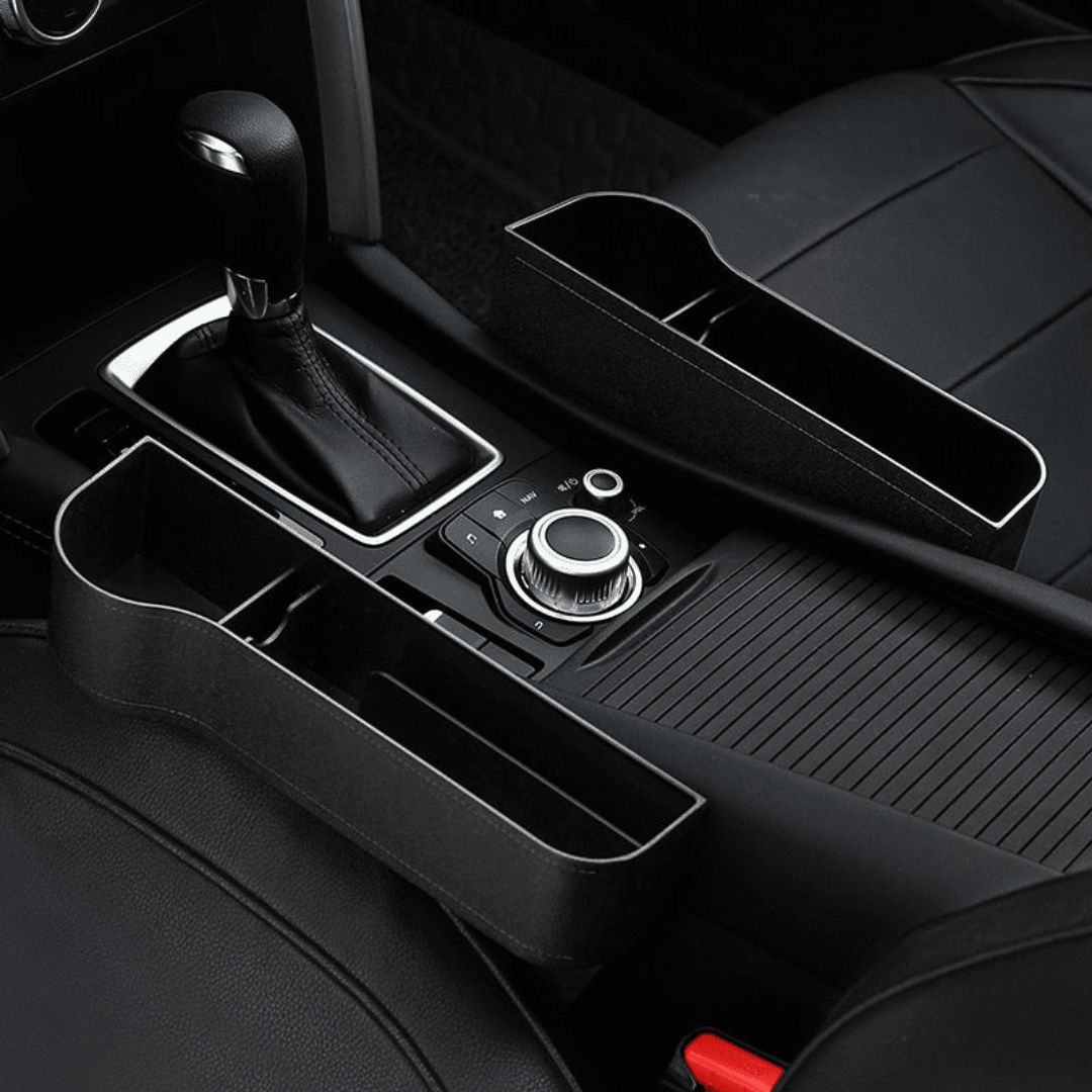 Organizador Compacto e Multifuncional para Carros automotivo 25 Guzer Racing Preto - Lado Direito + Esquerdo 