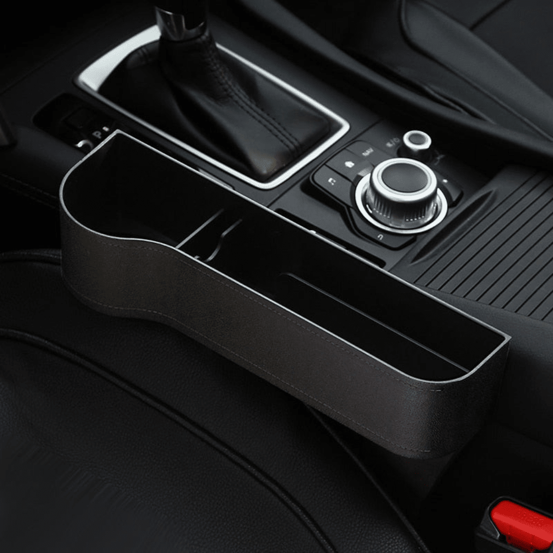 Organizador Compacto e Multifuncional para Carros automotivo 25 Guzer Racing Preto - Lado Esquerdo 