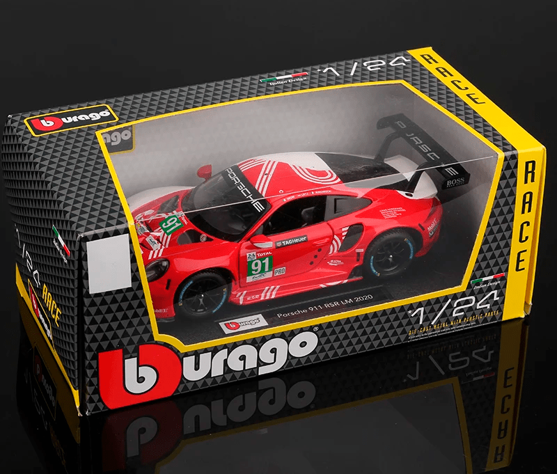 Porsche 911 RSR em Escala 1:24 Porsche 911 RSR em Escala 1:24 Guzer Racing 