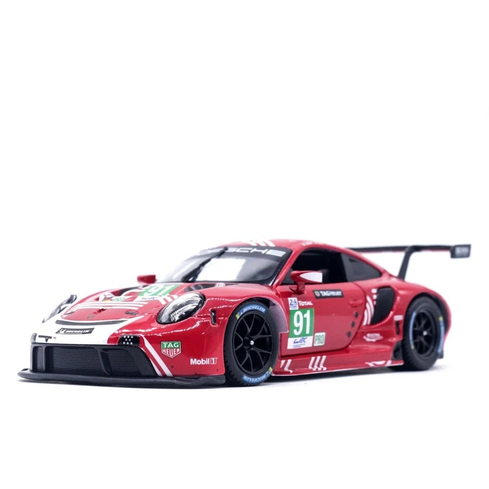 Porsche 911 RSR em Escala 1:24 Porsche 911 RSR em Escala 1:24 Guzer Racing Vermelho 