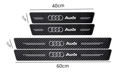 Protetor Soleira Porta de Carro [4 Peças] - CarbonFiber® Minha loja Audi 