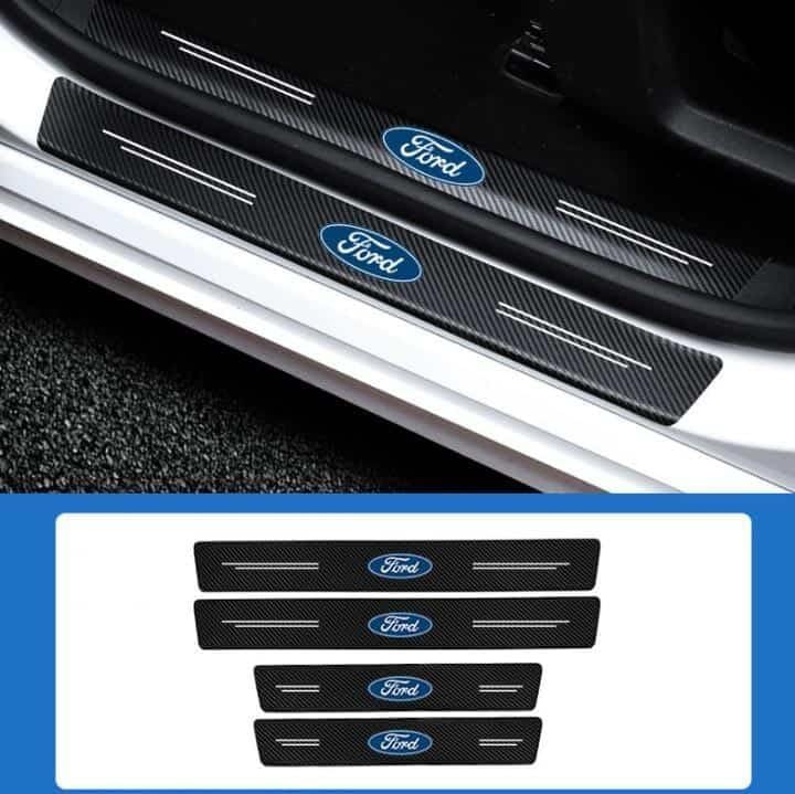 Protetor Soleira Porta de Carro [4 Peças] - CarbonFiber® Minha loja Ford 