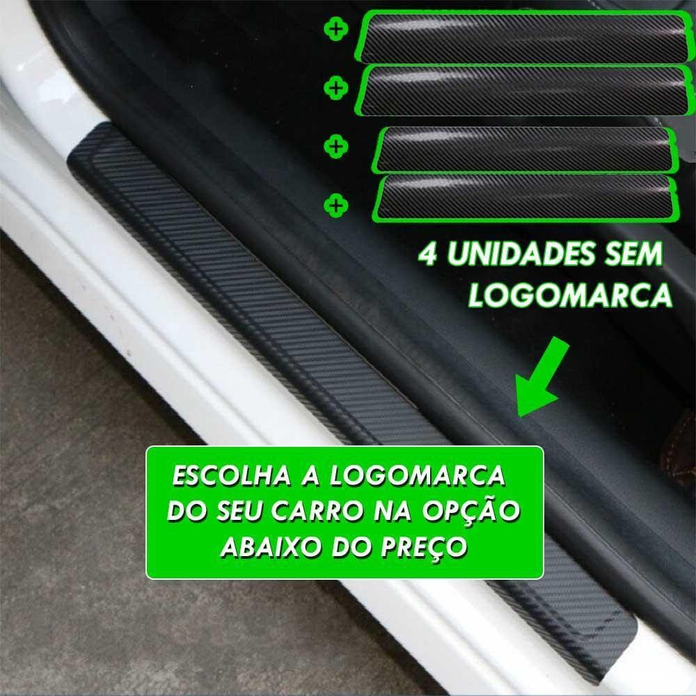 Protetor Soleira Porta de Carro [4 Peças] - CarbonFiber® Minha loja Sem logomarca 