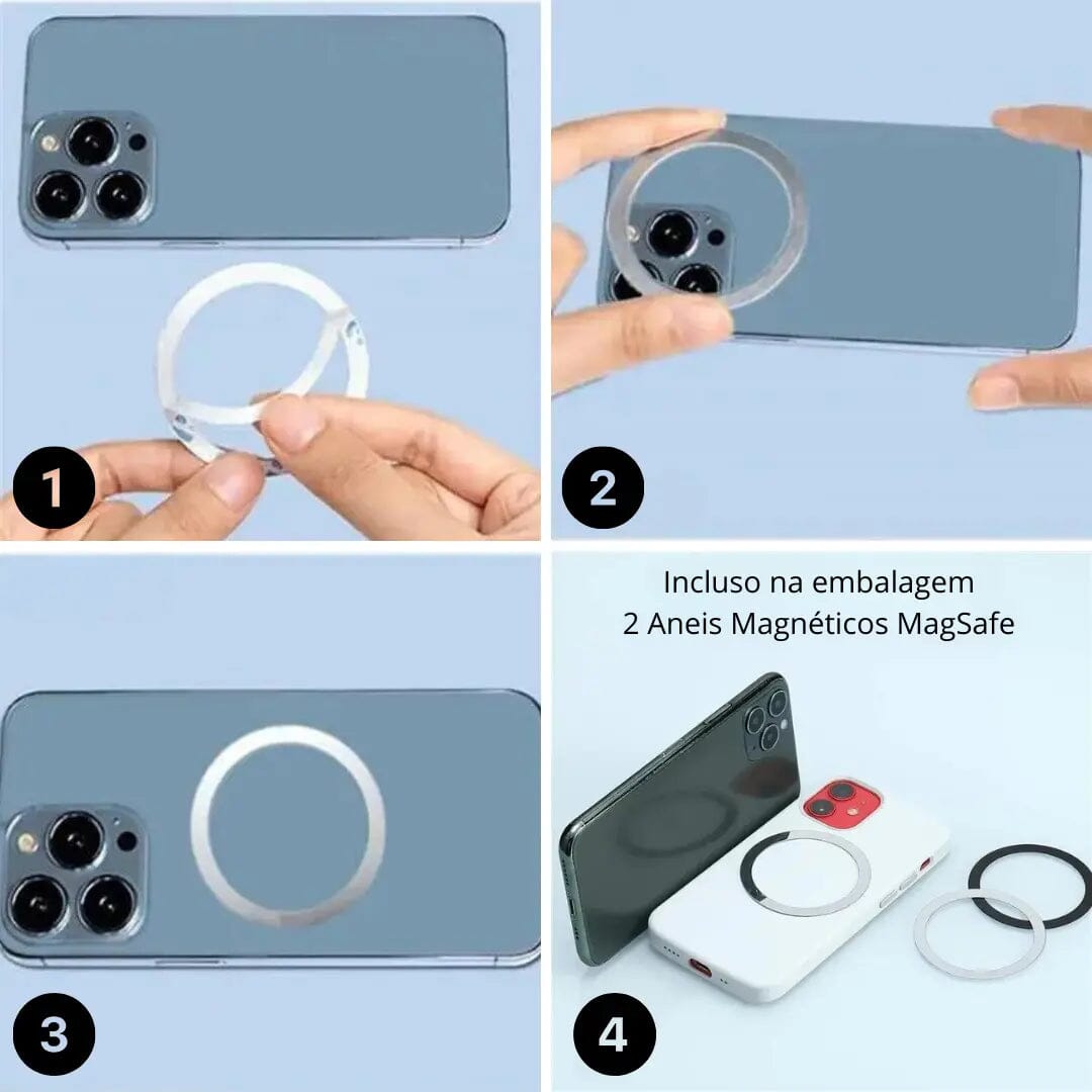 Suporte Magnético de Celular para Carro MagSafe -UltraMagnet Suporte Magnético de Celular para Carro MagSafe P4 Minha loja 